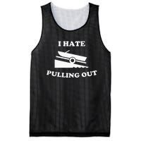 Funny Boating Quote I Hate Pulling Out For Boat Captain Mesh Reversible Basketball Jersey Tank