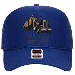 Funny Banana Quote Trump ItS Banana Starship High Crown Mesh Back Trucker Hat