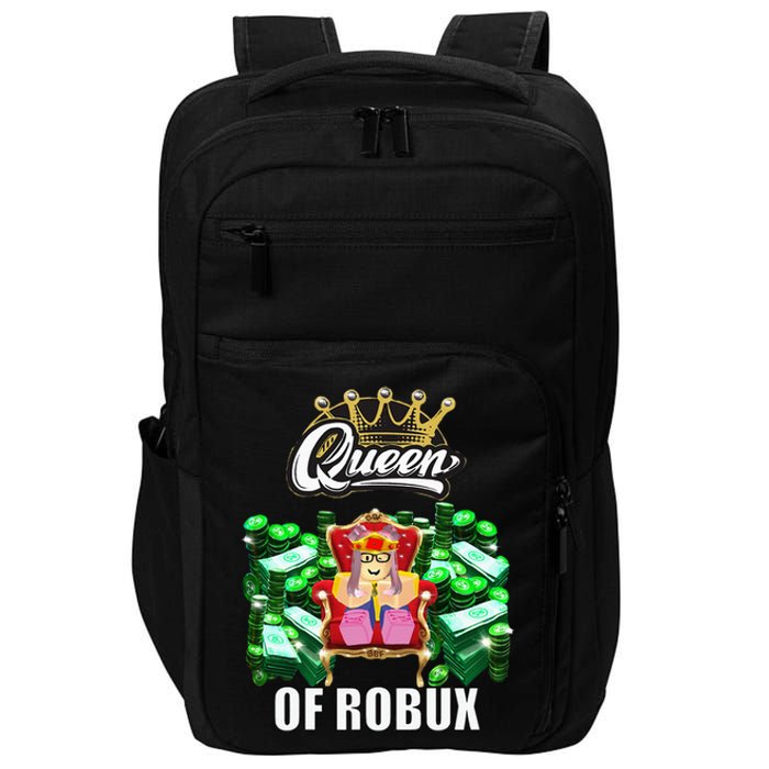 Funny Blox Queen Of ROBUX For Girl VR Gaming Or Video Gamer Impact Tech Backpack