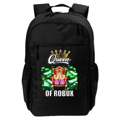 Funny Blox Queen Of ROBUX For Girl VR Gaming Or Video Gamer Daily Commute Backpack