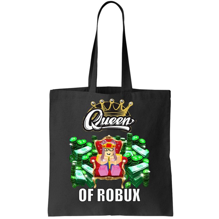 Funny Blox Queen Of ROBUX For Girl VR Gaming Or Video Gamer Tote Bag