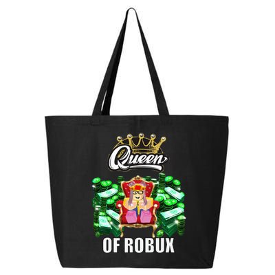 Funny Blox Queen Of ROBUX For Girl VR Gaming Or Video Gamer 25L Jumbo Tote