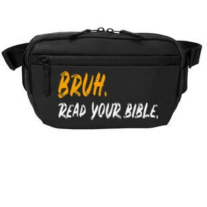 Funny Bruh Read Your Bible Meme Christian Gift Crossbody Pack