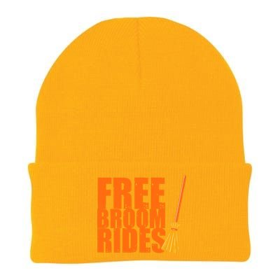 Free Broom Rides Funny Halloween Knit Cap Winter Beanie