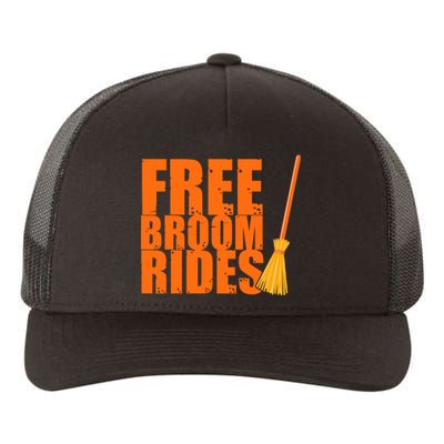 Free Broom Rides Funny Halloween Yupoong Adult 5-Panel Trucker Hat