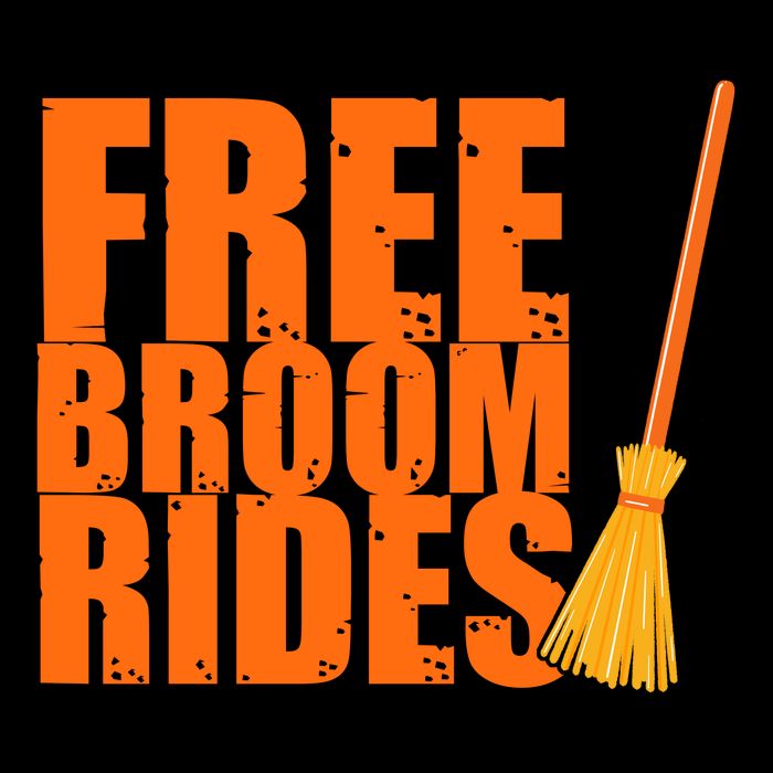 Free Broom Rides Funny Halloween Tall T-Shirt