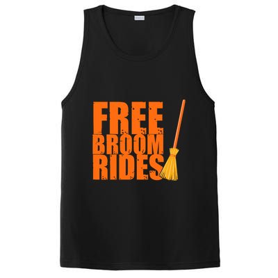 Free Broom Rides Funny Halloween PosiCharge Competitor Tank