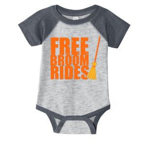 Free Broom Rides Funny Halloween Infant Baby Jersey Bodysuit