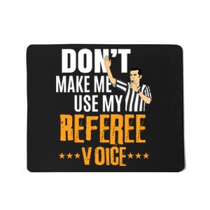 Funny Basketball Ref Hoops - Basketball Referee Mousepad