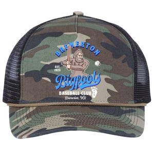 Funny Bigfoot Retro Minor League Eam Retro Rope Trucker Hat Cap