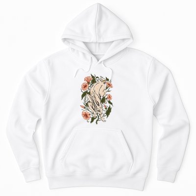 Flower Bunny Rabbit Cottagecore Aesthetic Hoodie