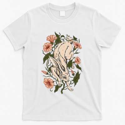 Flower Bunny Rabbit Cottagecore Aesthetic T-Shirt