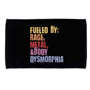 Fueled By Rage Metal And Body Dysmorphia Microfiber Hand Towel