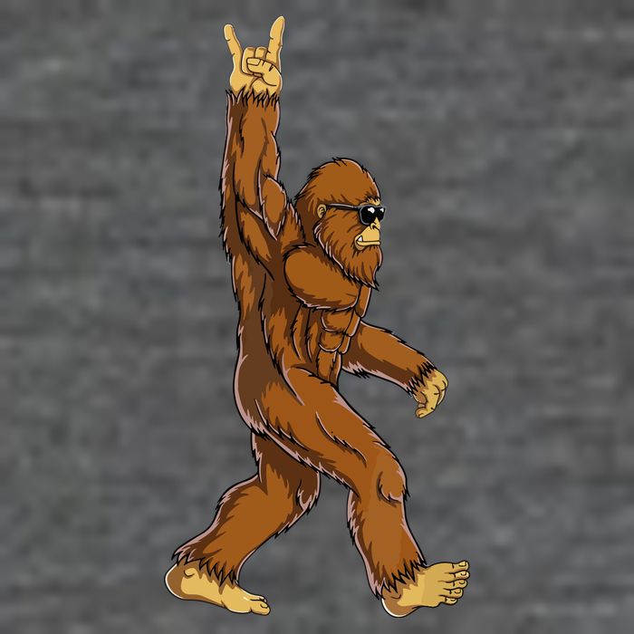 Funny Bigfoot Rock On Sasquatch Rock And Roll Gift Baby Bodysuit