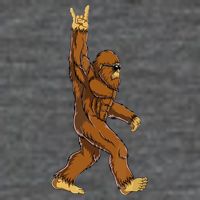 Funny Bigfoot Rock On Sasquatch Rock And Roll Gift Toddler T-Shirt