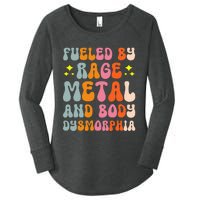 Fueled By Rage Metal And Body Dysmorphia Women's Perfect Tri Tunic Long Sleeve Shirt