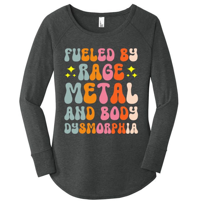 Fueled By Rage Metal And Body Dysmorphia Women's Perfect Tri Tunic Long Sleeve Shirt