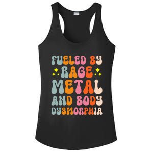 Fueled By Rage Metal And Body Dysmorphia Ladies PosiCharge Competitor Racerback Tank