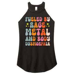 Fueled By Rage Metal And Body Dysmorphia Women's Perfect Tri Rocker Tank