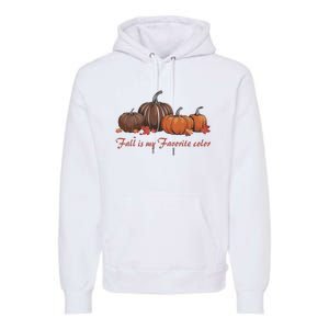 Fall Babe Retro Groovy Smile Face Autumn Leave Leopard Fall Premium Hoodie