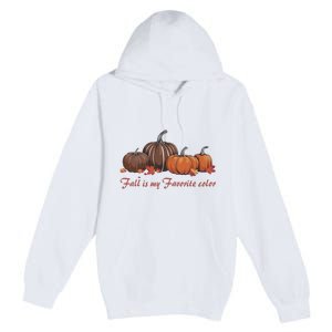 Fall Babe Retro Groovy Smile Face Autumn Leave Leopard Fall Premium Pullover Hoodie