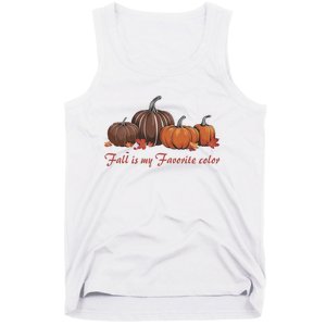 Fall Babe Retro Groovy Smile Face Autumn Leave Leopard Fall Tank Top