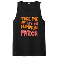 Fall Babe Retro Groovy Smile Face Autumn Leave Leopard Fall PosiCharge Competitor Tank