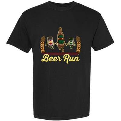 Funny Beer Running Gif BEER RUN Garment-Dyed Heavyweight T-Shirt