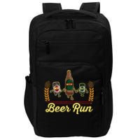 Funny Beer Running Gif BEER RUN Impact Tech Backpack