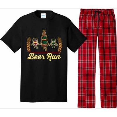 Funny Beer Running Gif BEER RUN Pajama Set