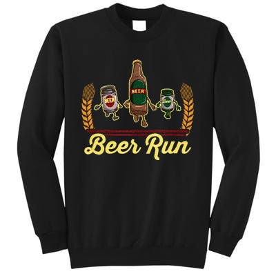 Funny Beer Running Gif BEER RUN Tall Sweatshirt