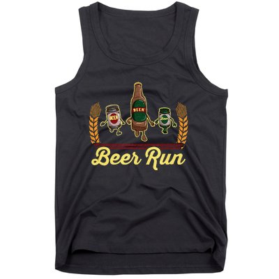 Funny Beer Running Gif BEER RUN Tank Top