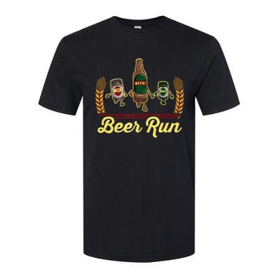 Funny Beer Running Gif BEER RUN Softstyle CVC T-Shirt