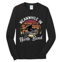 Funny Bigfoot Riding A Zebra Meanwhile In North Bend Tall Long Sleeve T-Shirt