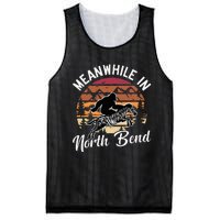 Funny Bigfoot Riding A Zebra Meanwhile In North Bend Mesh Reversible Basketball Jersey Tank