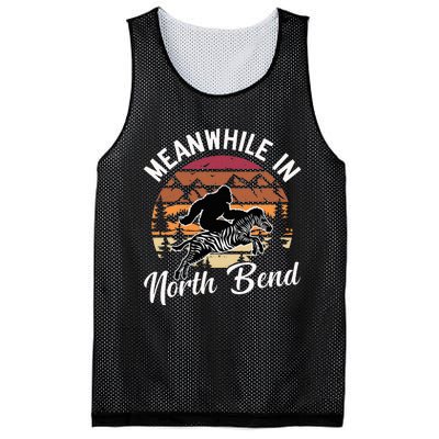 Funny Bigfoot Riding A Zebra Meanwhile In North Bend Mesh Reversible Basketball Jersey Tank