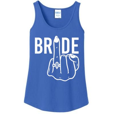 Funny Bride Ring Finger Flip Off Bachelorette Party Gift Ladies Essential Tank