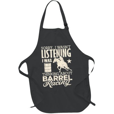 Funny Barrel Racer Girl Wasn't Listening Barrel Racing Horse 1 Apron
