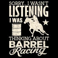 Funny Barrel Racer Girl Wasn't Listening Barrel Racing Horse 1 Bucket Hat