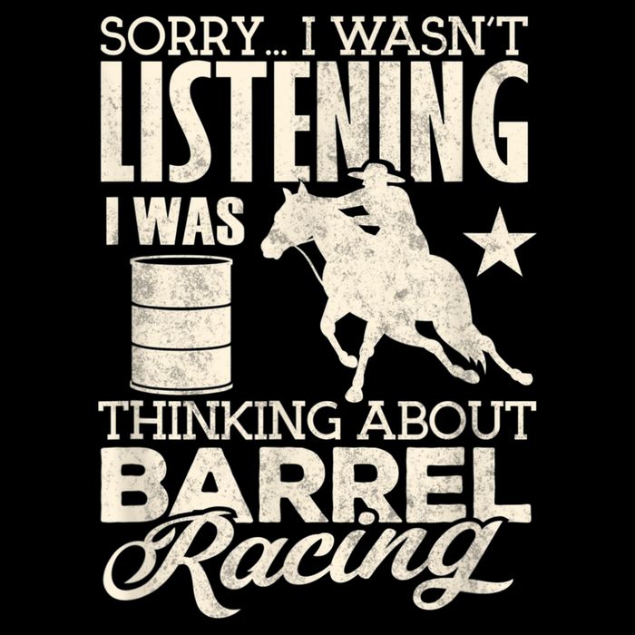 Funny Barrel Racer Girl Wasn't Listening Barrel Racing Horse 1 Bucket Hat