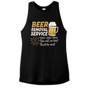 Funny Beer Removal Service Beer Ing Gift Ladies PosiCharge Tri-Blend Wicking Tank