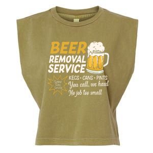 Funny Beer Removal Service Beer Ing Gift Garment-Dyed Women's Muscle Tee