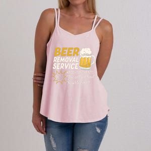 Funny Beer Removal Service Beer Ing Gift Women's Strappy Tank