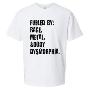 Fueled By Rage Metal And Body Dysmorphia Grunge Sueded Cloud Jersey T-Shirt