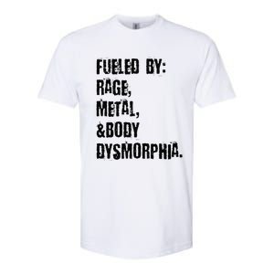 Fueled By Rage Metal And Body Dysmorphia Grunge Softstyle CVC T-Shirt