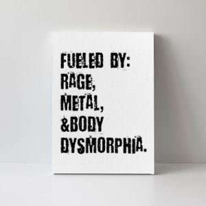 Fueled By Rage Metal And Body Dysmorphia Grunge Canvas