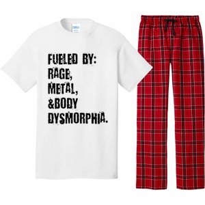 Fueled By Rage Metal And Body Dysmorphia Grunge Pajama Set