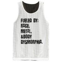 Fueled By Rage Metal And Body Dysmorphia Grunge Mesh Reversible Basketball Jersey Tank