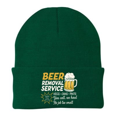 Funny Beer Removal Service Beer Ing Gift Knit Cap Winter Beanie