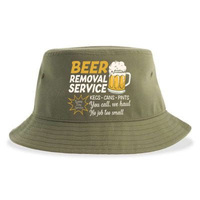 Funny Beer Removal Service Beer Ing Gift Sustainable Bucket Hat